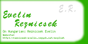 evelin reznicsek business card